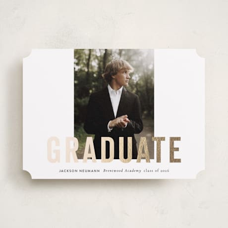 Foil-Pressed Graduation Announcements