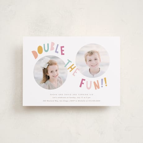 Petite Children's Birthday Party Invitations