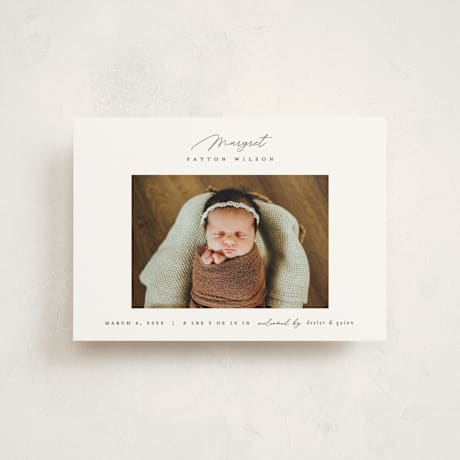 Petite Birth Announcements