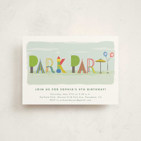 Petite Children's Birthday Party Invitations