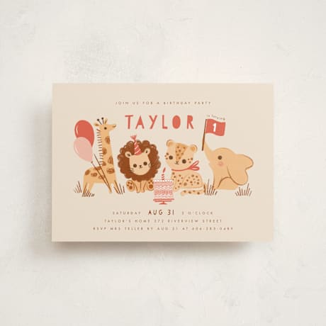 Petite Children's Birthday Party Invitations