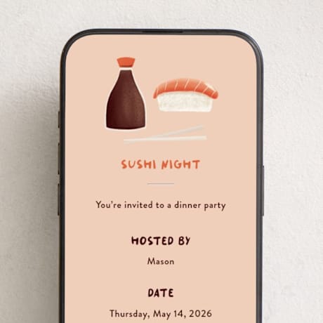 Online Dinner and Cocktail Party Invitations