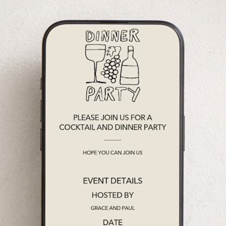 Online Dinner and Cocktail Party Invitations