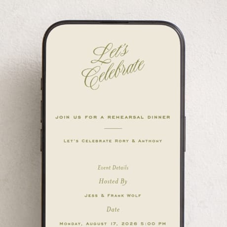 Online Rehearsal Dinner Invitations