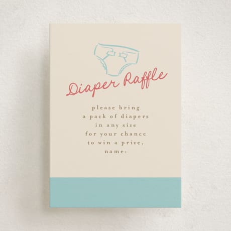 Mini Baby Shower Insert Cards