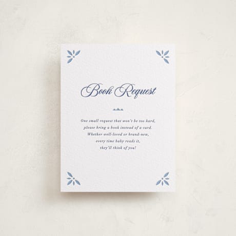 Letterpress Baby Shower Insert Cards