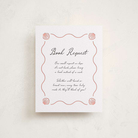 Letterpress Baby Shower Insert Cards