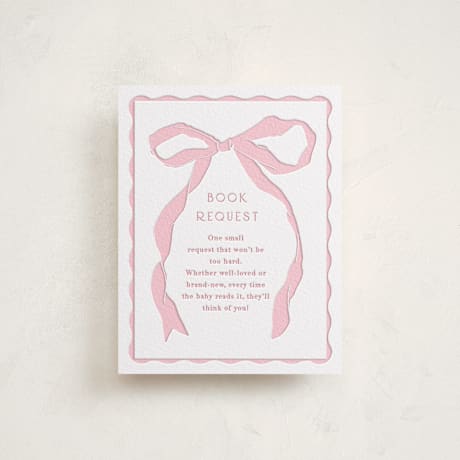 Letterpress Baby Shower Insert Cards