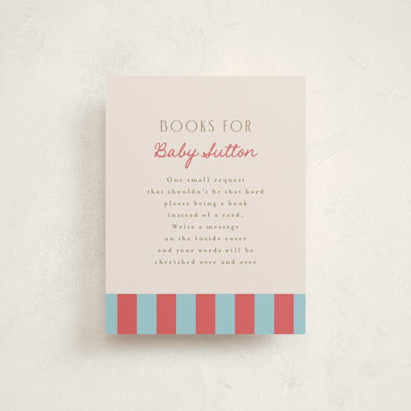 Baby Shower Insert Cards