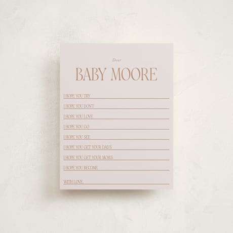 Baby Shower Insert Cards