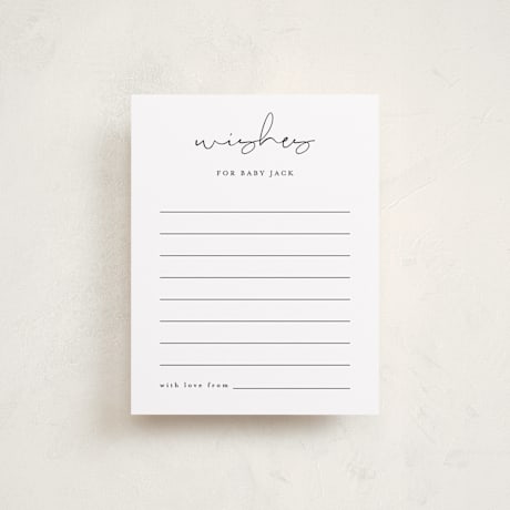 Baby Shower Insert Cards