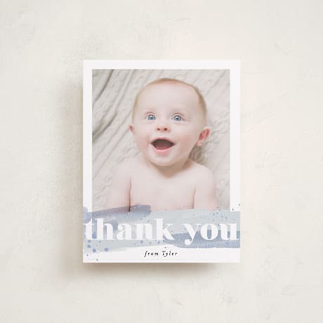 Flat Birth Announcement Thank You Cards