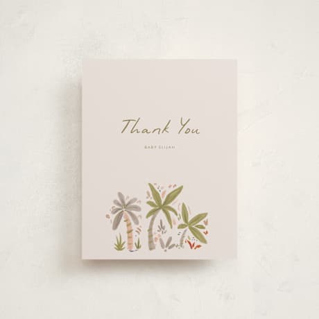 Flat Birth Announcement Thank You Cards