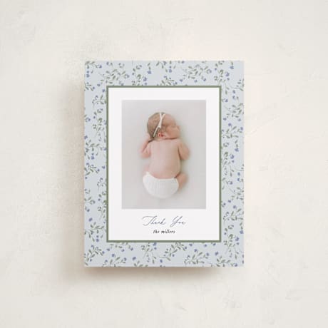 Flat Birth Announcement Thank You Cards