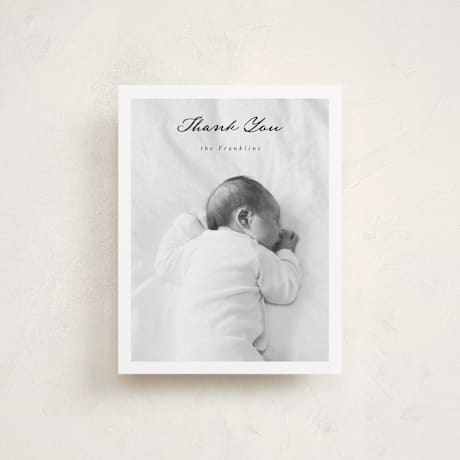 Flat Birth Announcement Thank You Cards