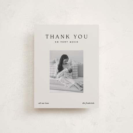 Flat Birth Announcement Thank You Cards