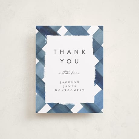Flat Birth Announcement Thank You Cards