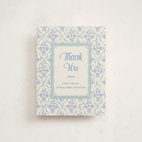 Flat Birth Announcement Thank You Cards