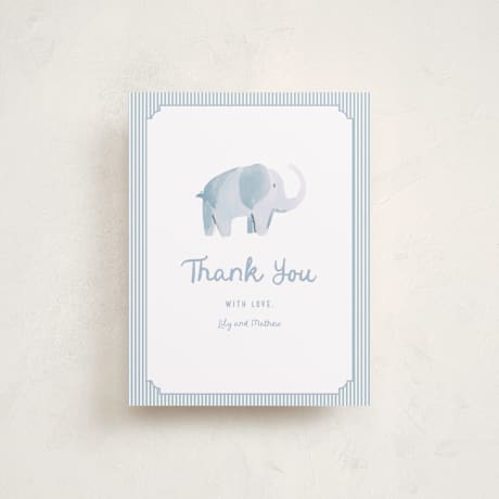 Flat Birth Announcement Thank You Cards
