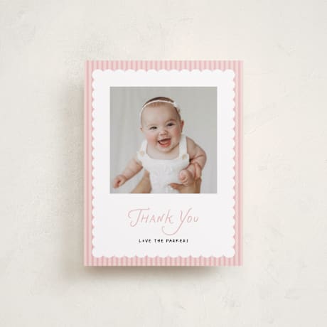 Flat Birth Announcement Thank You Cards