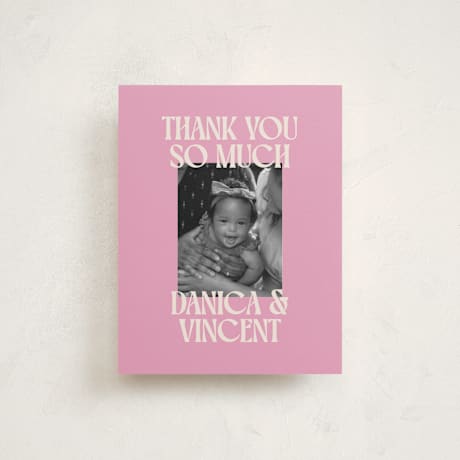 Flat Birth Announcement Thank You Cards
