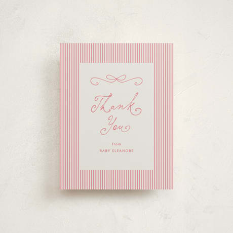 Flat Birth Announcement Thank You Cards