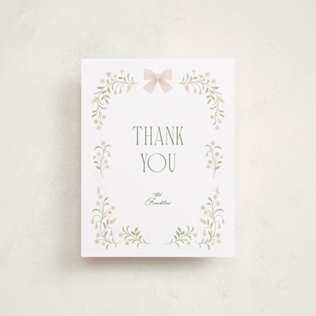 Flat Birth Announcement Thank You Cards
