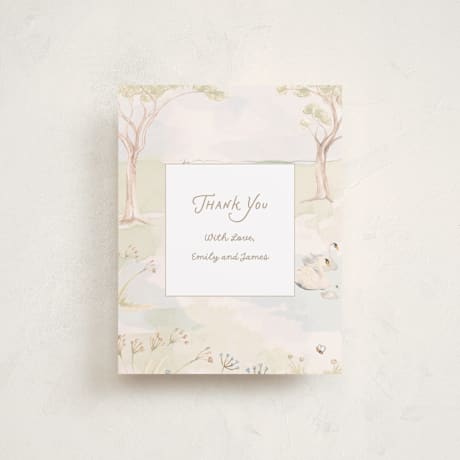 Flat Birth Announcement Thank You Cards