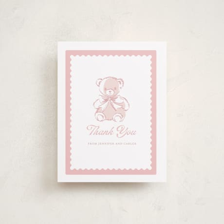 Flat Birth Announcement Thank You Cards