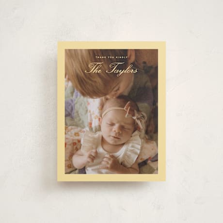 Flat Birth Announcement Thank You Cards