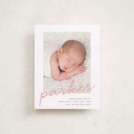 Birth Announcement Booklette Cards
