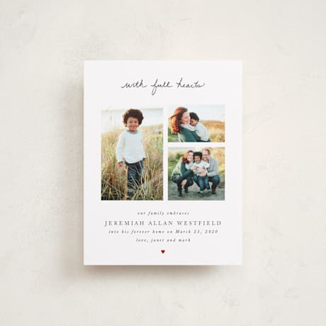 Birth Announcement Booklette Cards