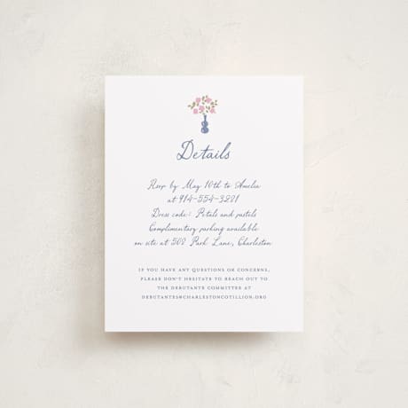 Debutante Party Enclosure Cards