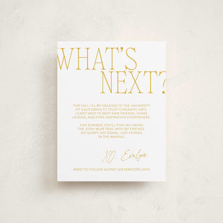 Graduation Insert Cards