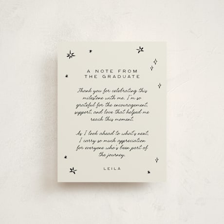 Graduation Insert Cards