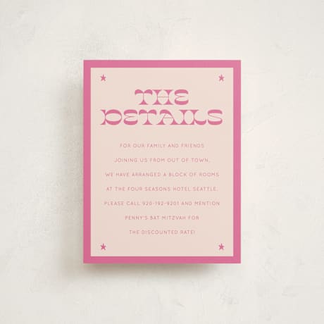 Mitzvah Direction Cards