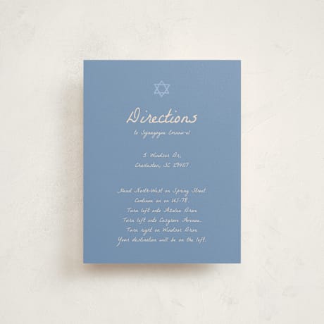 Mitzvah Direction Cards