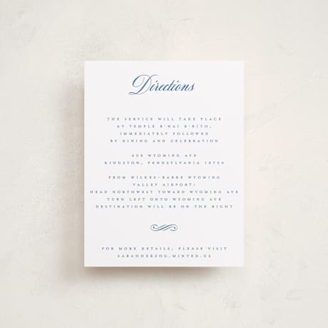 Mitzvah Direction Cards