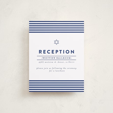 Mitzvah Reception Cards