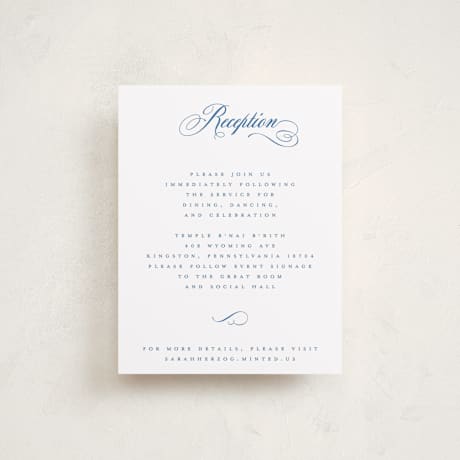 Mitzvah Reception Cards