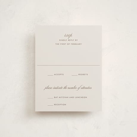 Mitzvah RSVP Cards