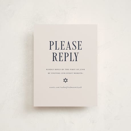 Mitzvah RSVP Cards