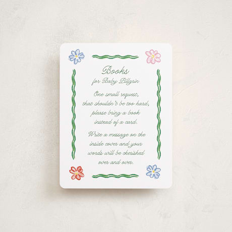 Baby Shower Insert Cards