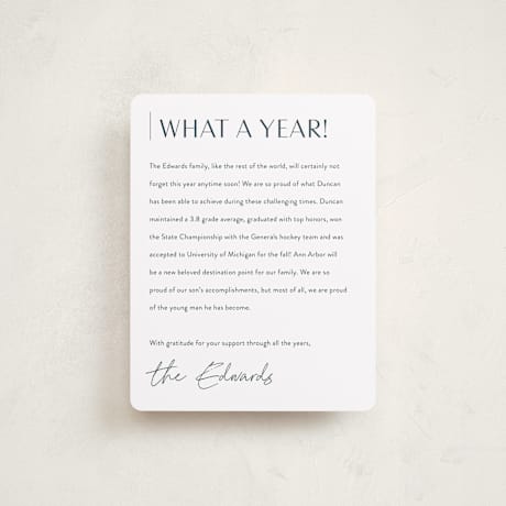 Graduation Insert Cards