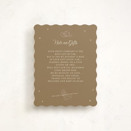 Baby Shower Insert Cards