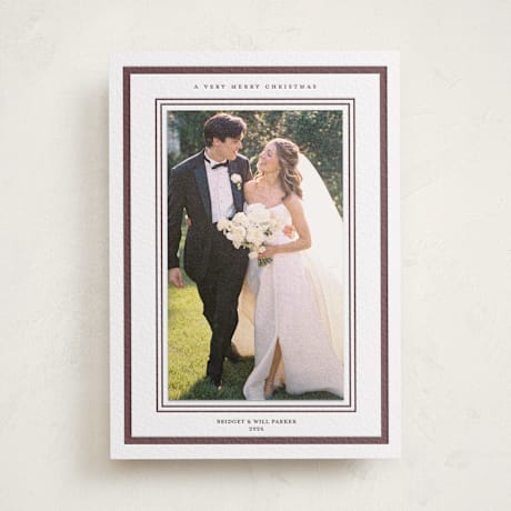 Letterpress Holiday Photo Mount Cards