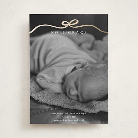Foil-Pressed Birth Announcements