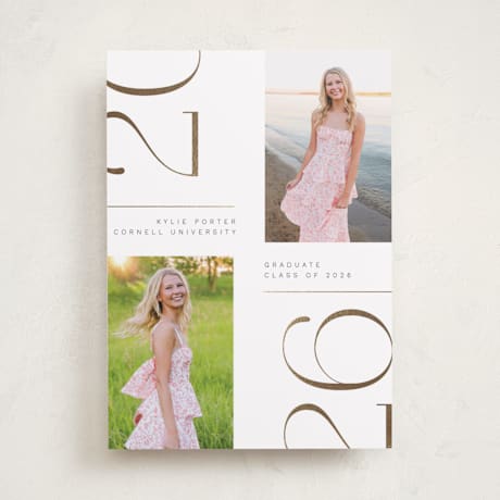 Foil-Pressed Graduation Announcements