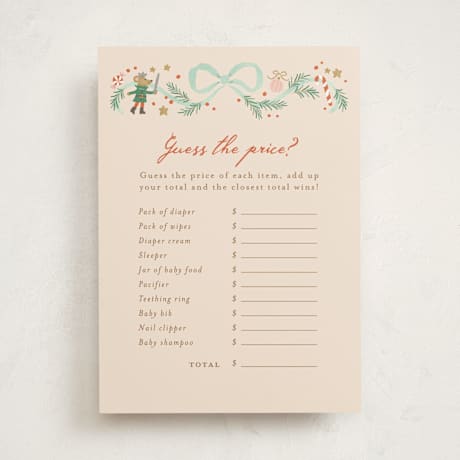 Baby Shower Game Cards
