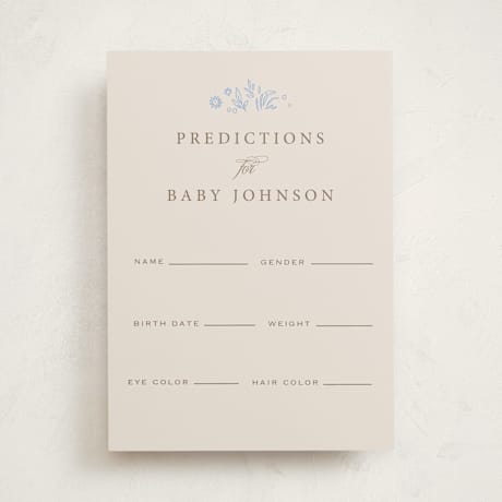 Baby Shower Game Cards